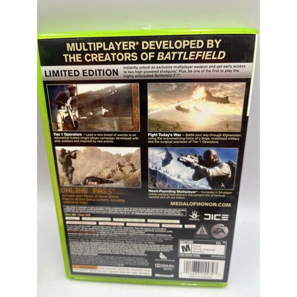 Medal of Honor -- Limited Edition (Xbox 360, 2010) Complete Tested Working - Picture 4 of 7